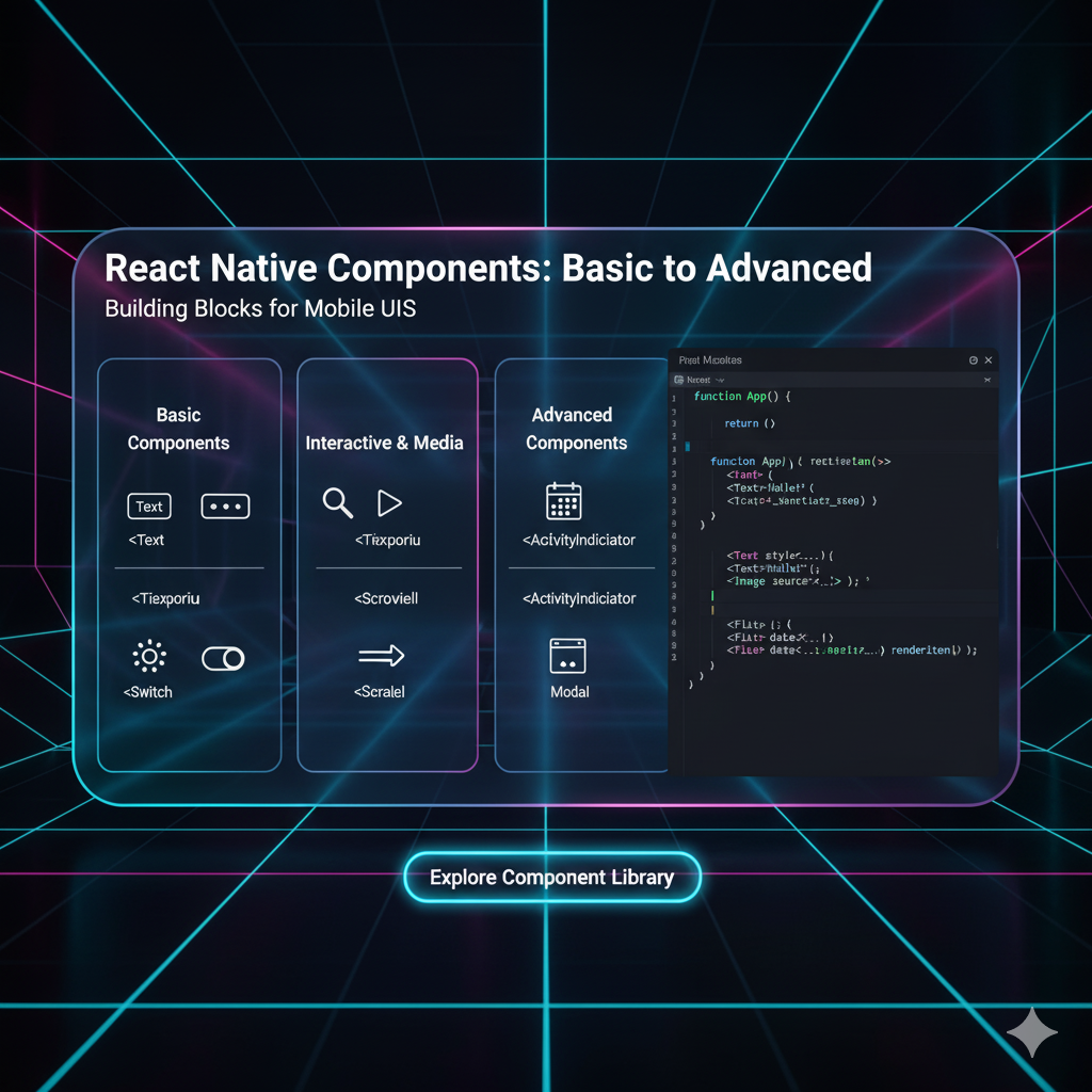 React Native Components: Your A-Z Guide from Basic to Advanced