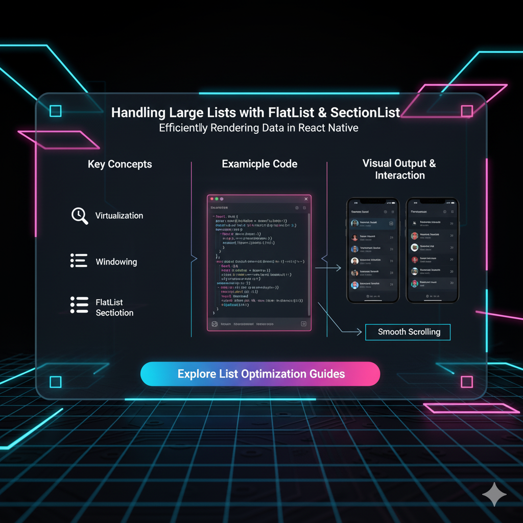  Master React Native Lists: A Deep Dive into FlatList & SectionList