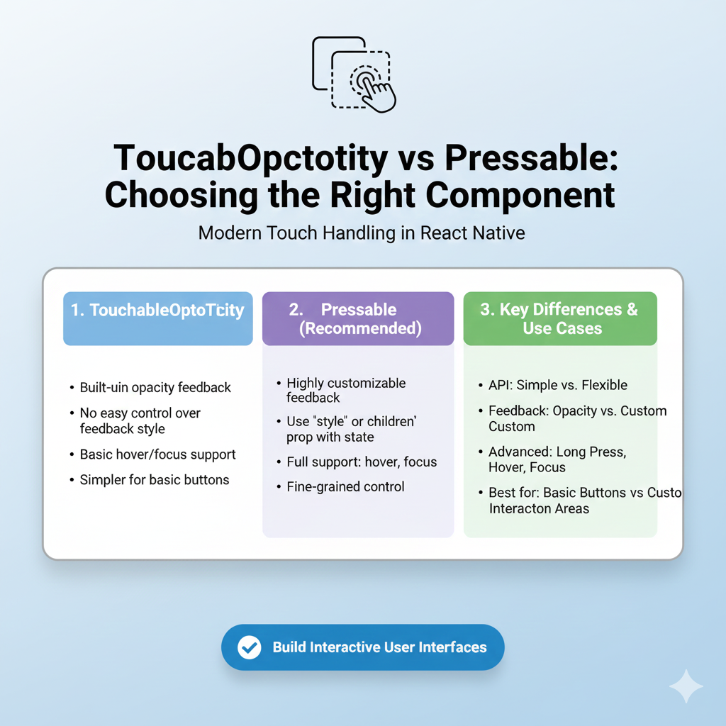 TouchableOpacity vs Pressable in React Native 2025: Which Should You Use?