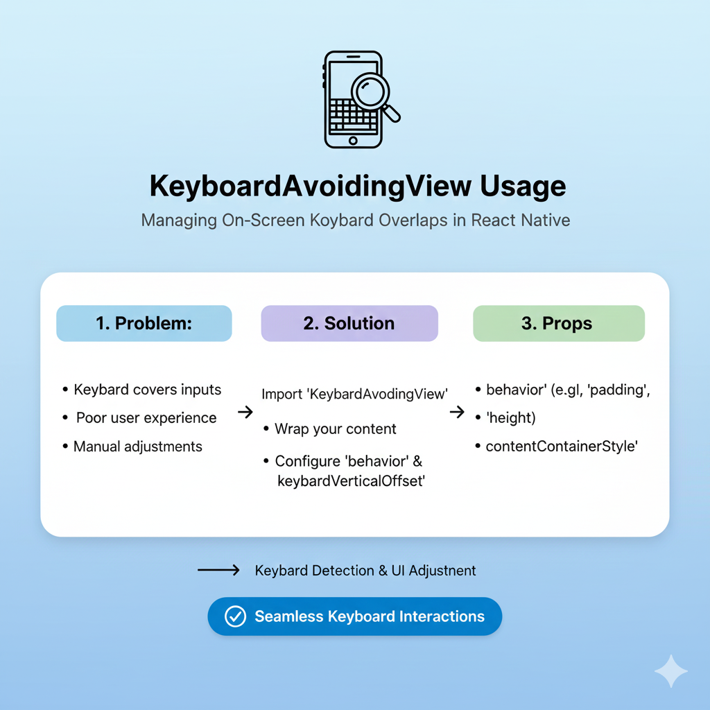 Master React Native KeyboardAvoidingView: Fix Covered Inputs & Boost UX